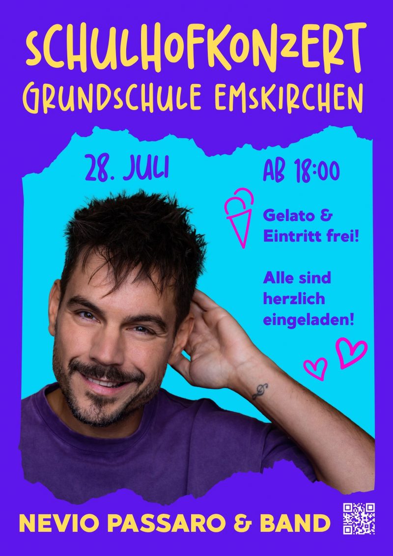 Schulhofkonzert mit Nevio Passaro & Band